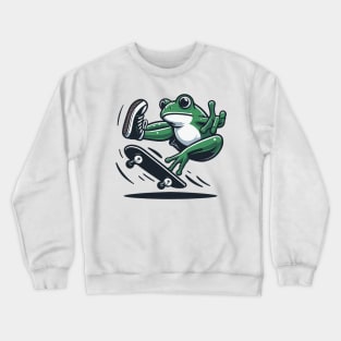 Skater Frog Crewneck Sweatshirt